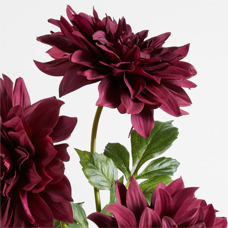 Faux Burgundy Dahlia Stem 24' by Abigail Ahern