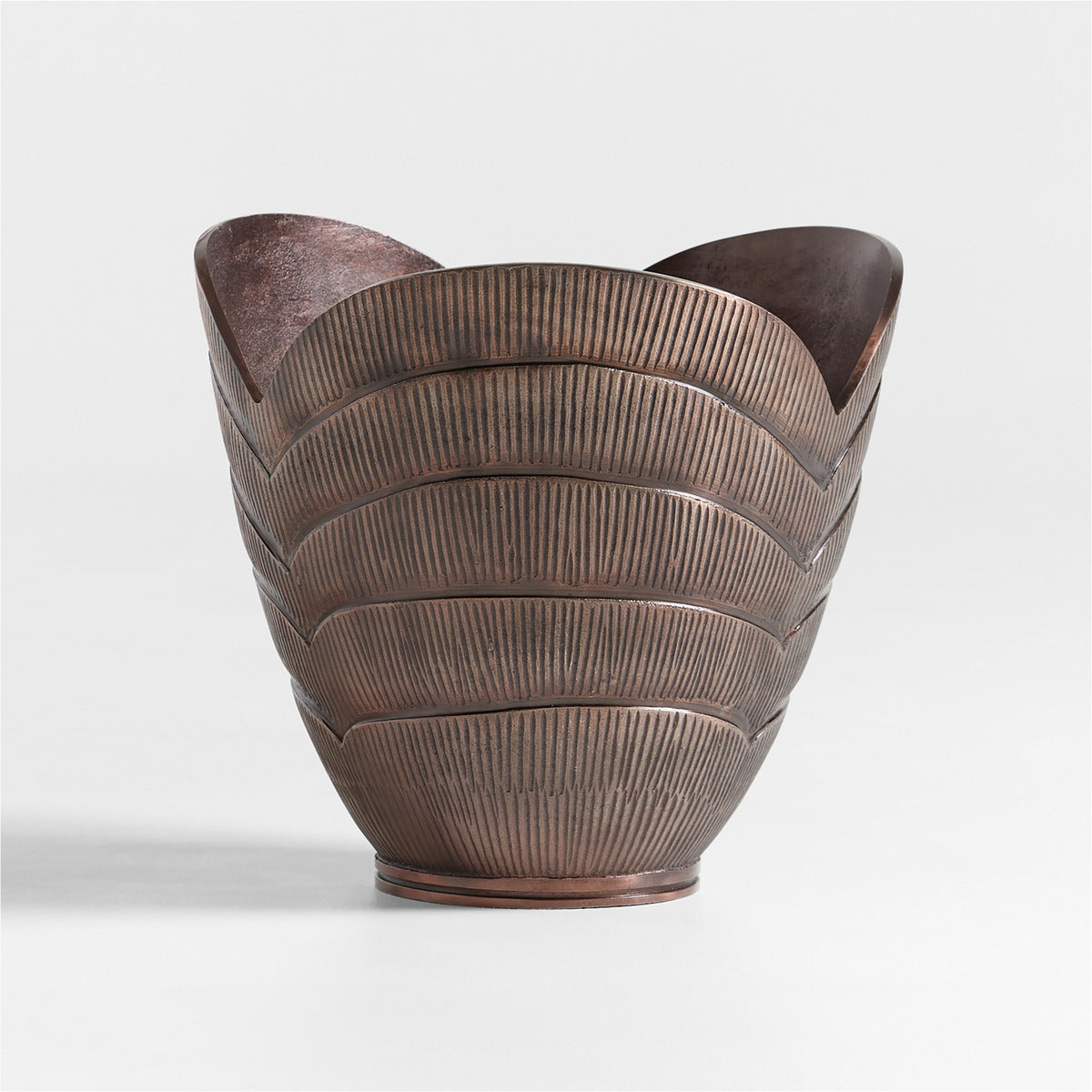 Hackney Medium Bronze Metal Indoor/Outdoor Planter 16'x15' by Jake Arnold